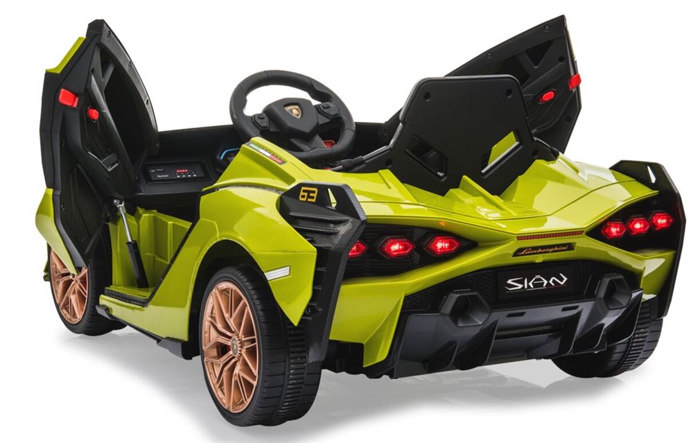 Elbil barn Lamborghini Sian Grön
