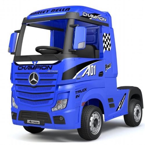 Elbil barn Mercedes Actros Truck 4x12V Blå