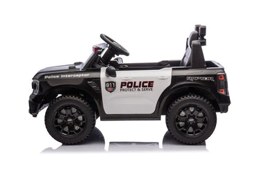Elbil barn Ford Ranger Polis med Lädersäten