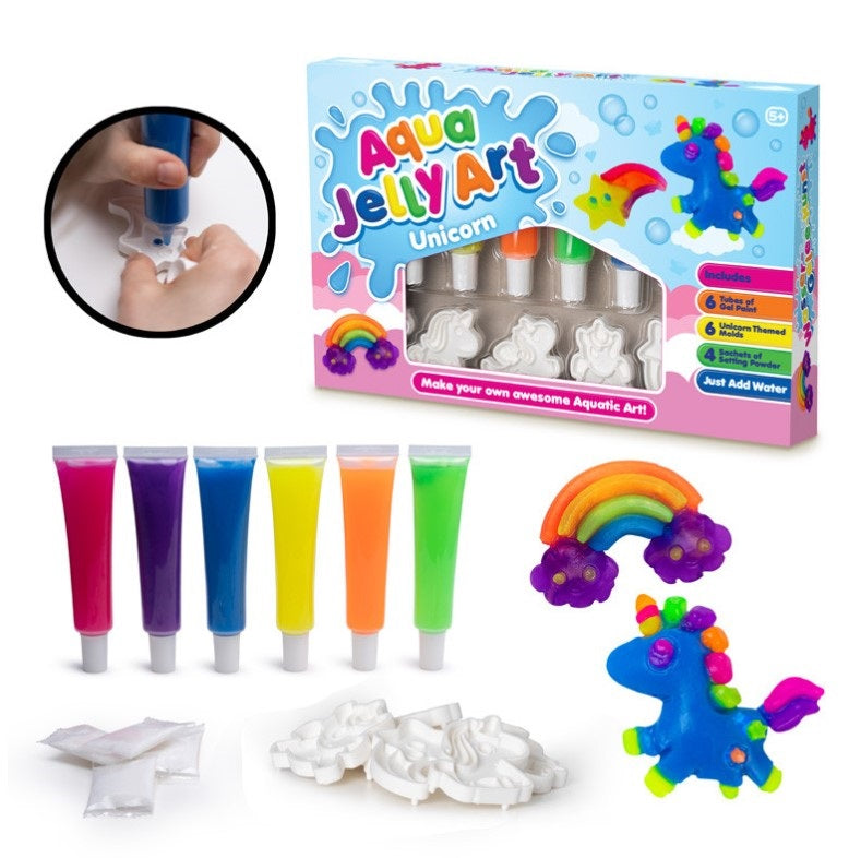 Aqua Jelly Art pysselset Unicorn