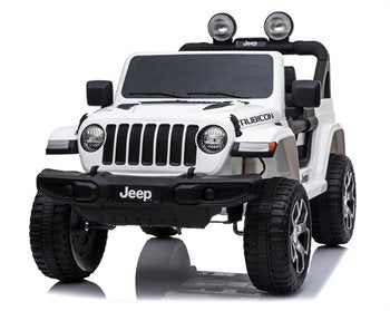 Elbil barn Jeep Wrangler Rubicon 4x12V Vit
