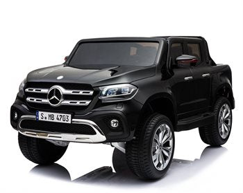 Elbil barn Mercedes X-Class 4x12V Svart – 2 säten