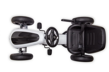 Trampbil Mercedes Benz gokart vit