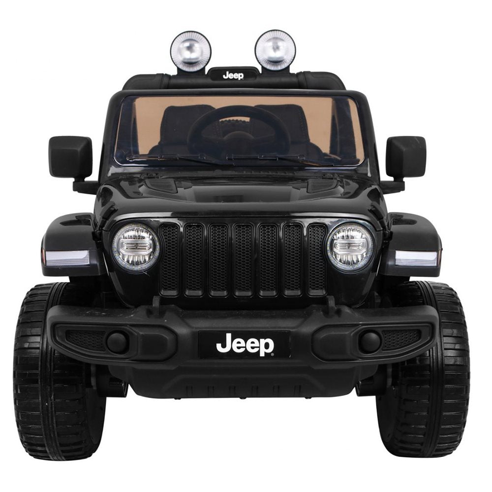 Elbil barn Jeep Wrangler Rubicon 4x12V Svart