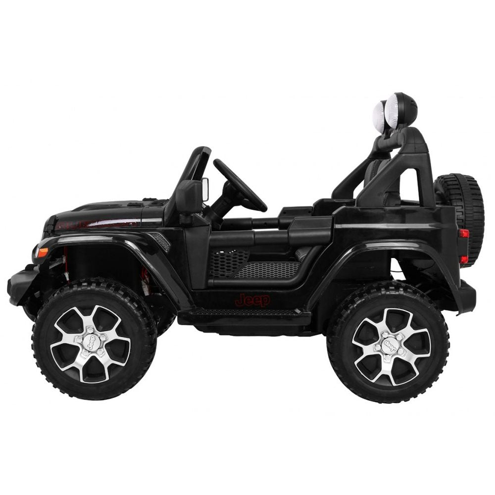 Elbil barn Jeep Wrangler Rubicon 4x12V Svart