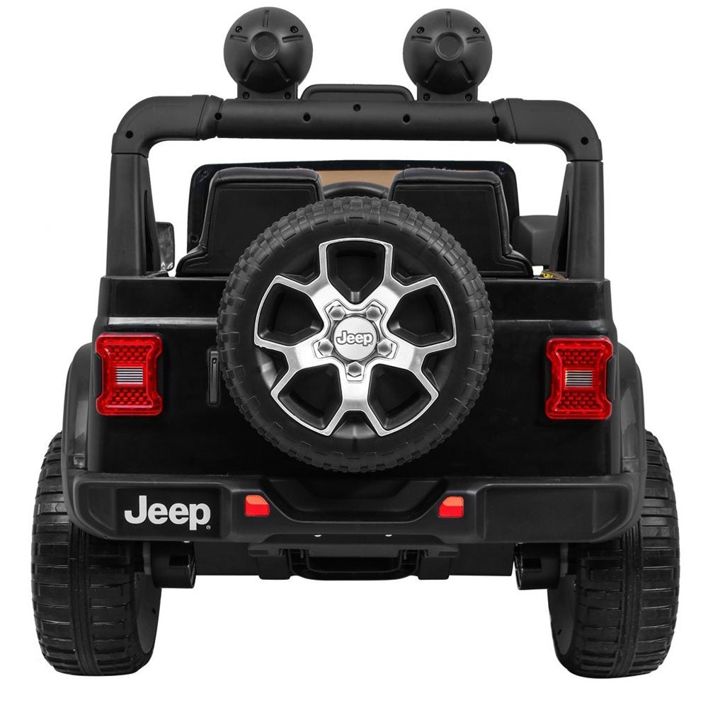 Elbil barn Jeep Wrangler Rubicon 4x12V Svart
