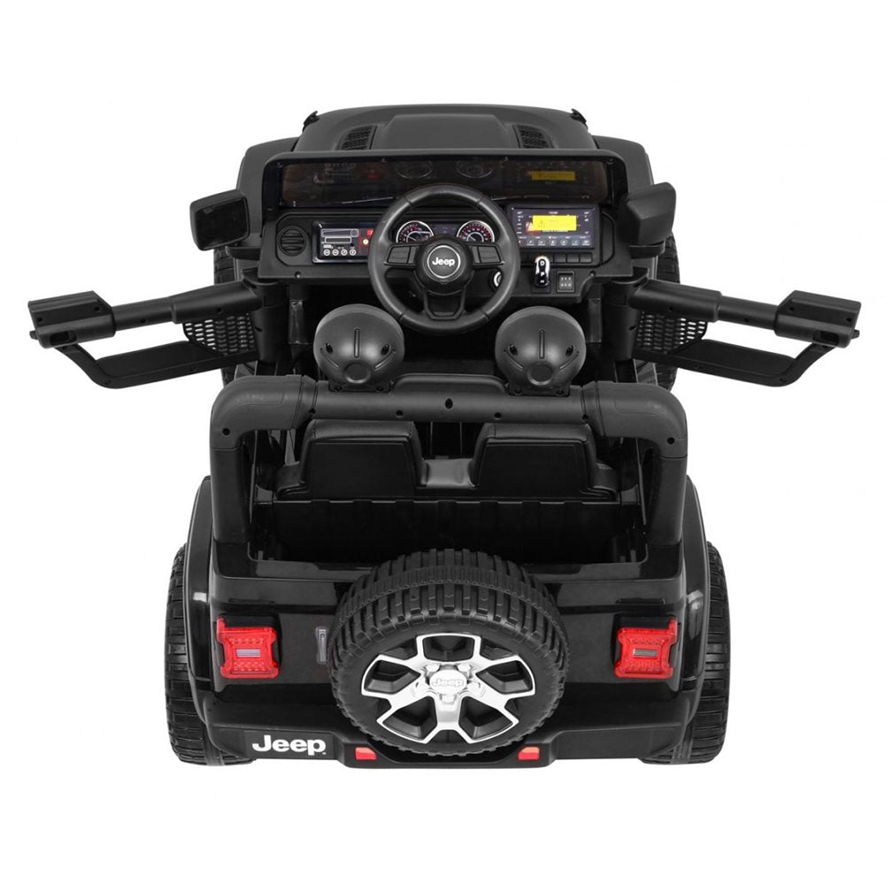 Elbil barn Jeep Wrangler Rubicon 4x12V Svart