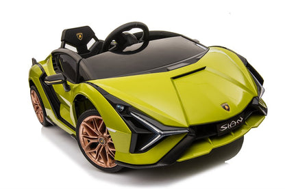 Elbil barn Lamborghini Sian Grön