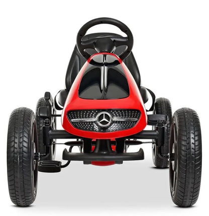 Trampbil Mercedes Benz gokart röd