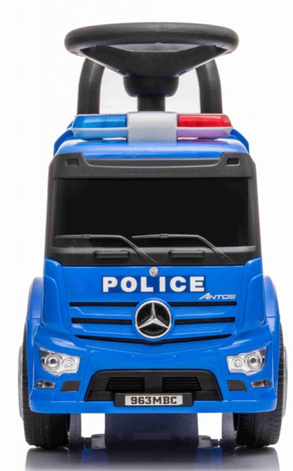 Gåbil Mercedes Polisbil Blå