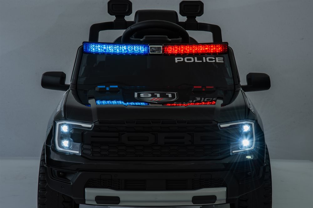 Elbil barn Ford Ranger Polis med Lädersäten