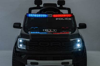 Elbil barn Ford Ranger Polis med Lädersäten
