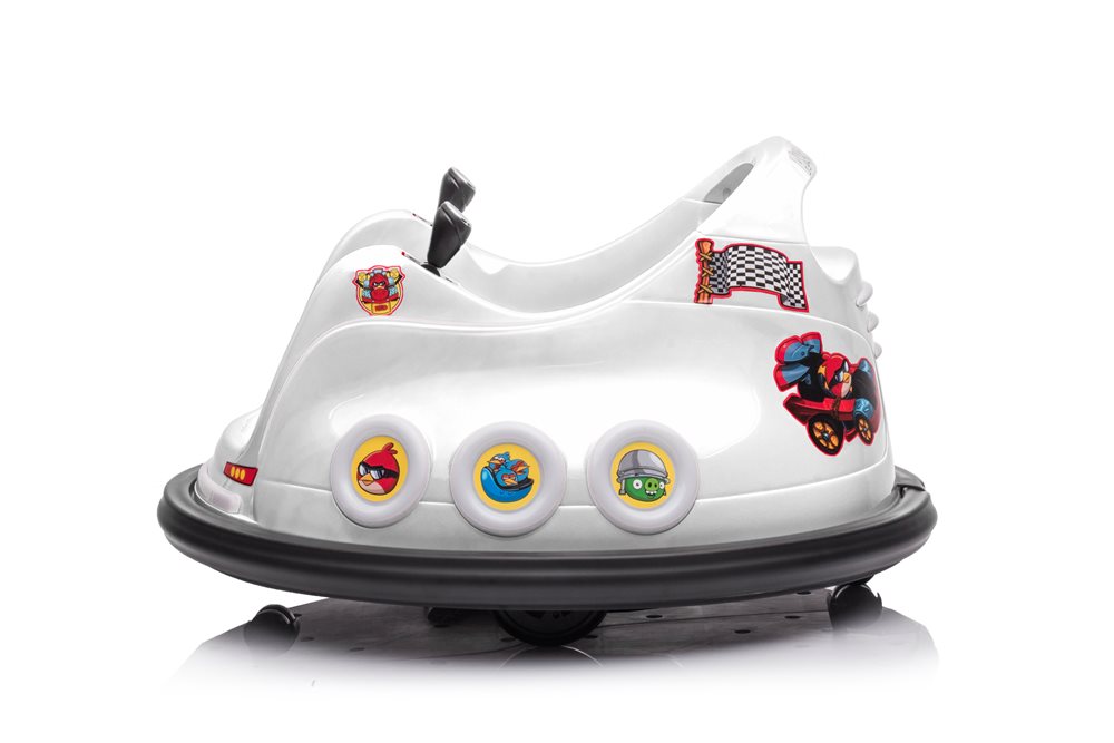 Elbil barn Angry Birds Bumper Bil Vit