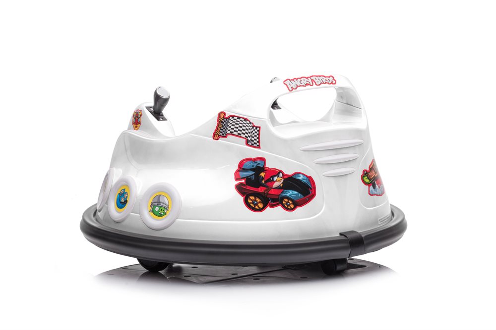 Elbil barn Angry Birds Bumper Bil Vit