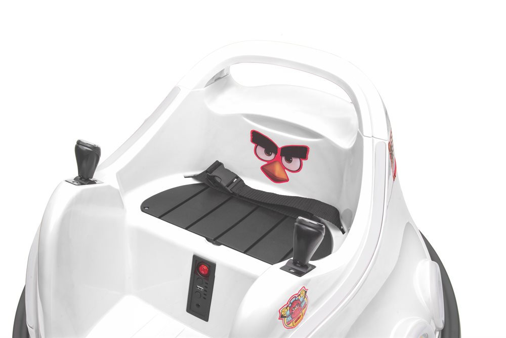 Elbil barn Angry Birds Bumper Bil Vit