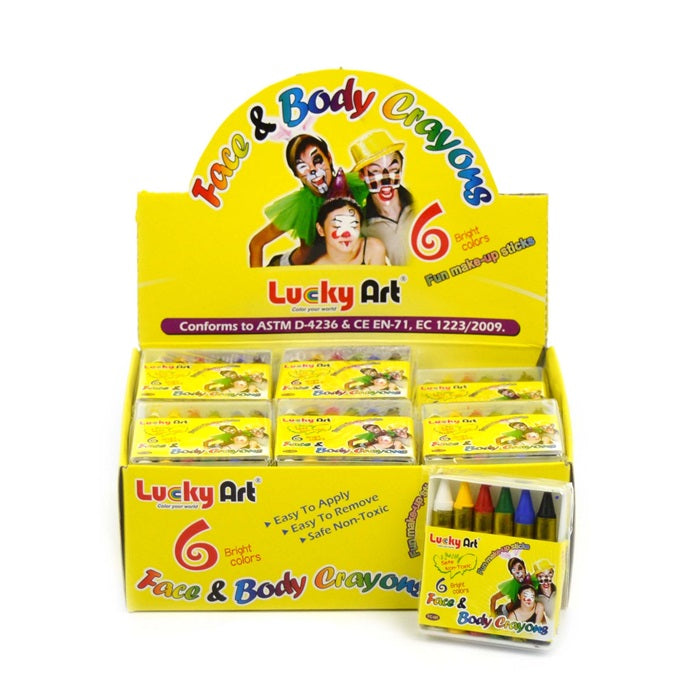 Ansiktskritor, 6-pack