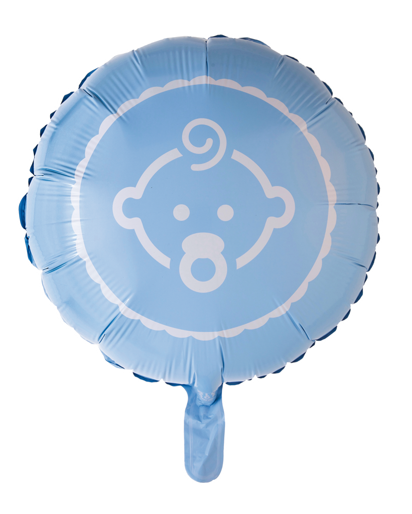 Folieballong Baby, Blue, 46 cm