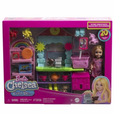 Mattel - Barbie Chelsea Can Be Toy Store Lekset With Small Blonde Docka