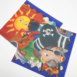 Servetter i pirattema 20 pack