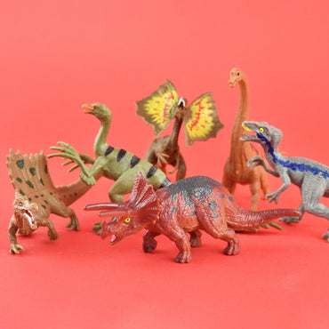 Set med dinosaurier - 6 st