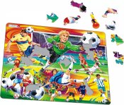 Pussel med fotbollsmotiv, 65 bitar