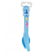 Baby Shark Plastbestick med Kniv, gaffel & sked