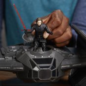 Star Wars Episode VIII Kylo Rens TIE silencer, rymdskepp med figur