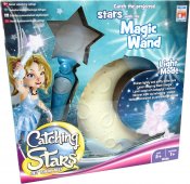 Catching Stars Spel Med Lampa Stjärnor, Vit/Blå