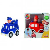 ABC press & go, brandbil eller polisbil, baby