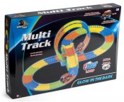 Flexibel multifärgad bilbana Glow In The Dark, bil med ljus