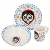 Coco porslinset 3 delar, tallrik, skål och mugg
