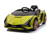 Elbil Barn Lamborghini Sian 12 v grön
