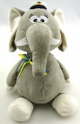 Studentnalle elefant med Sverige band (25 cm)