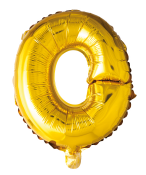Folieballong med bokstäver i guld 41 cm