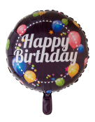 Folieballong Happy Birthday, 46 cm