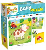 Baby pussel, djurmotiv, 8 st olika pussel, 4 bitar