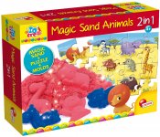 2-i-1 magisk sand och pussel med 5 figurer