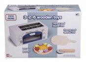 Pizzaugn i trä med tillbehör