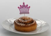 Tårtljus med prinsessa krona, 1 st