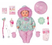 Baby Born Exklusiv Winter Edition Flicka Blå ögon Soft Touch, 43 cm Docka