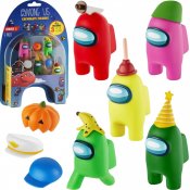 Among Us Crewmate Figurer med hattar 5-Pack