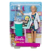 Barbie blond tandläkare docka och lekset
