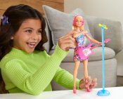 Barbie Big City Big Dreams sjungande docka Malibu med lysande klänning