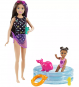 Barbie Skipper Barnvakt Pool Party