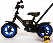 Batman Barncykel 10 tum med stödhjul & cykelstång