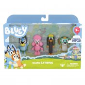 Bluey & Friends figurer 4-pack