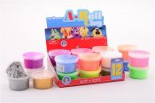 Puff slime, Clay, 12-pack i många olika färger