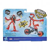 Spiderman bend and flex med motorcykel
