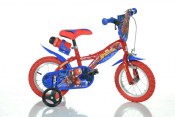 Spiderman Barncykel, 12 tum med stödhjul