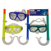 Dykkebriller og snorkel - Sæt - 3 forskellige farver